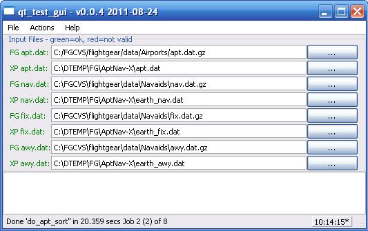 Screen shot of qt_test_gui
